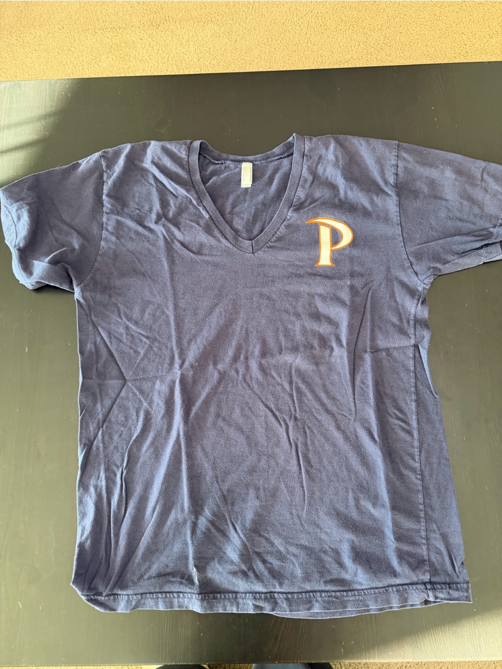 Navy Unisex American Apparel Vneck Pepperdine Waterpolo